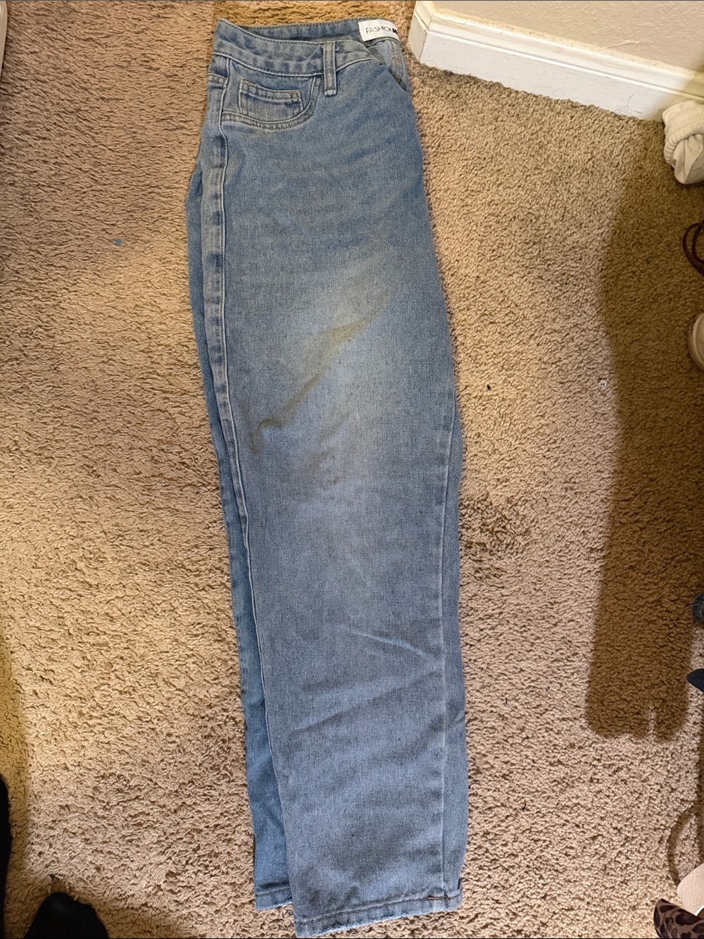 Fashion Nova Light Blue Straight Leg Jeans